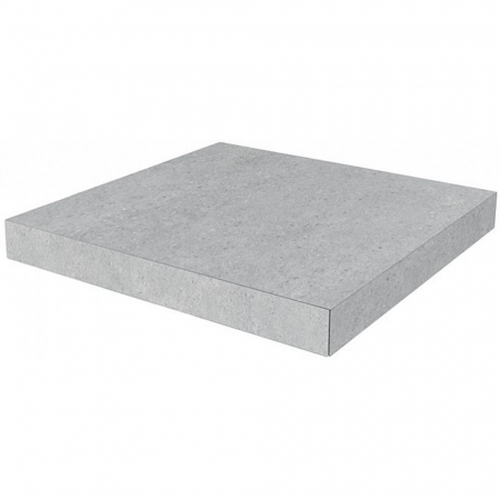 Ступень угловая клееная Фондамента пепельный светлый 33х33