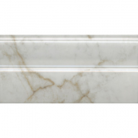 Плинтус Серенада белый глянцевый обрезной 30х15