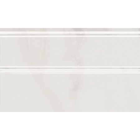 Плинтус Гран Пале белый глянцевый 25х15