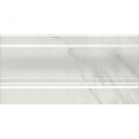 Плинтус Алькала белый глянцевый 10х20