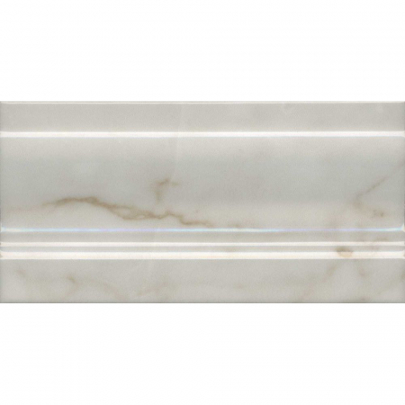 Плинтус Стемма белый глянцевый 10х20