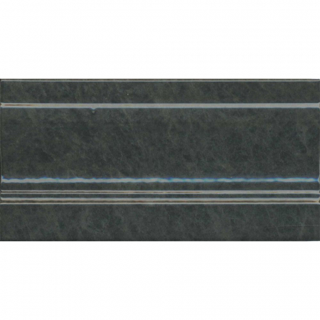 Плинтус Стемма зеленый темный глянцевый 10х20