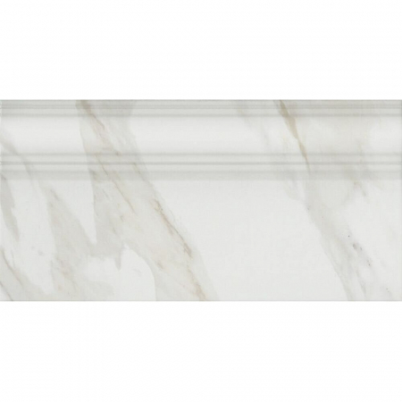 Плинтус Прадо белый глянцевый обрезной 20х40