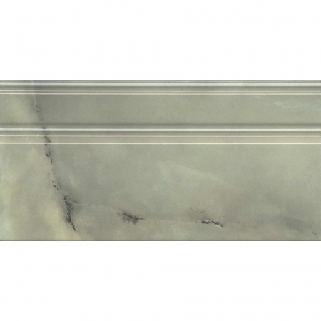 Плинтус Джардини зеленый глянцевый обрезной 20х40