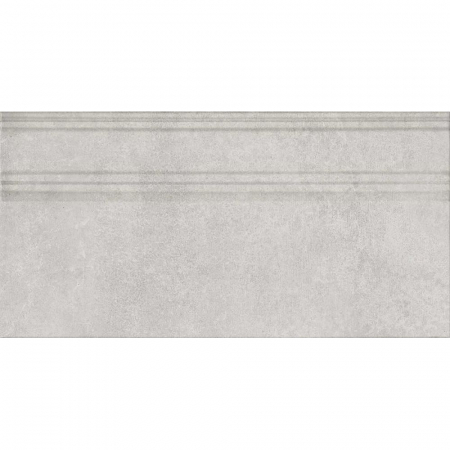 Плинтус Догана серый светлый матовый обрезной 20x40x1,6