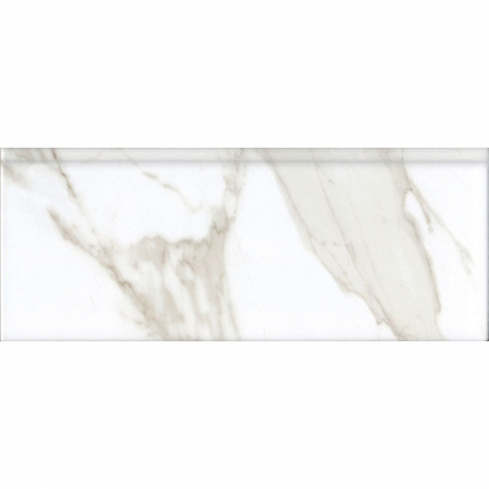 Плинтус Алентежу белый матовый обрезной 30х12