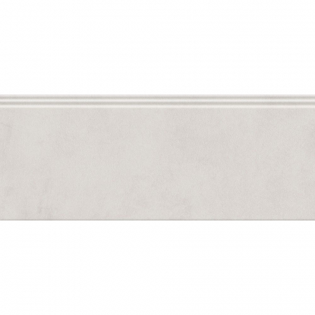 Плинтус Чементо серый светлый матовый обрезной 30х12