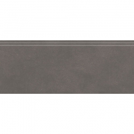 Плинтус Чементо коричневый тёмный матовый обрезной 30х12