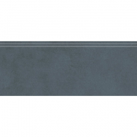 Плинтус Чементо синий тёмный матовый обрезной 30х12