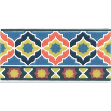 Декор Алькасар глянцевый 7,4х15