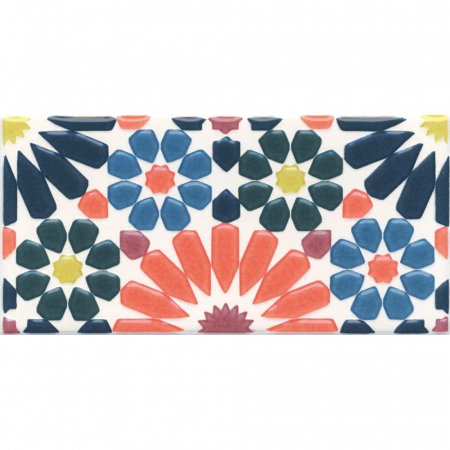 Декор Алькасар глянцевый 7,4х15