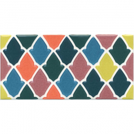 Декор Алькасар глянцевый 7,4х15