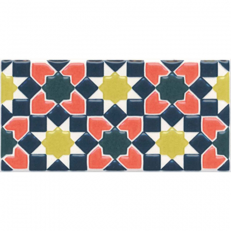 Декор Алькасар глянцевый 7,4х15