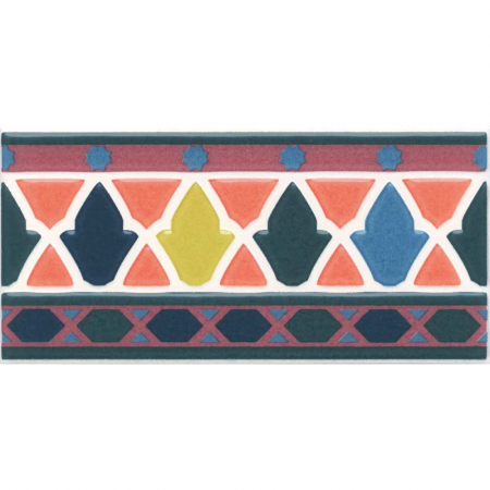 Декор Алькасар глянцевый 7,4х15