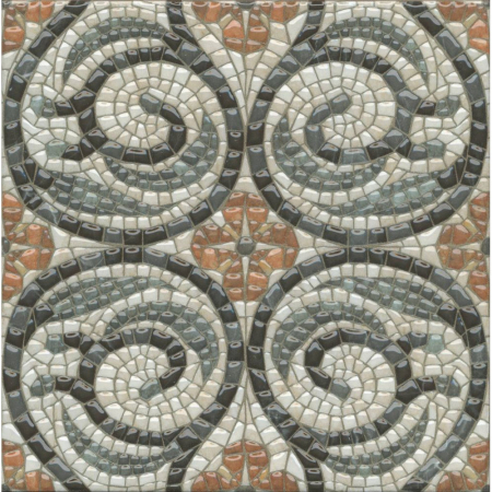 Декор Стемма глянцевый 20х20