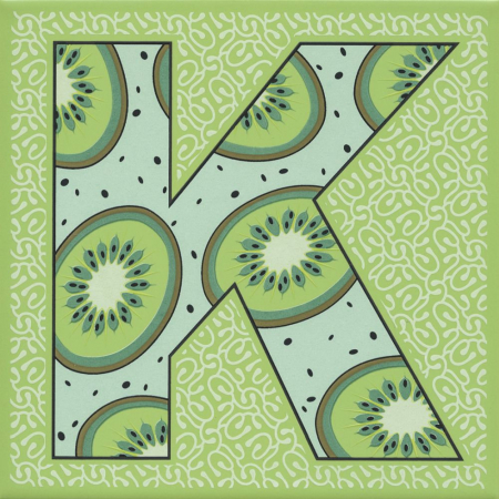 Декор Сад-огород Киви матовый 20х20