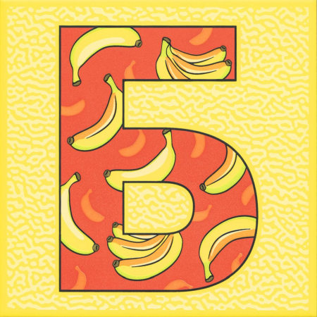 Декор Сад-огород Банан матовый 20х20