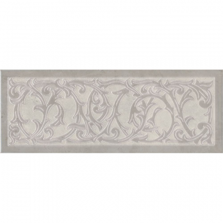 Декор Монсанту 3 серый светлый 15х40