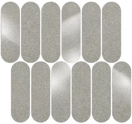 Декор Джиминьяно наборный серый матовый 30x32x0,9