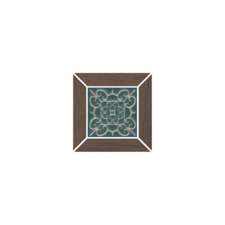 Вставка Тровазо наборный коричневый темный матовый 13x13x0,9