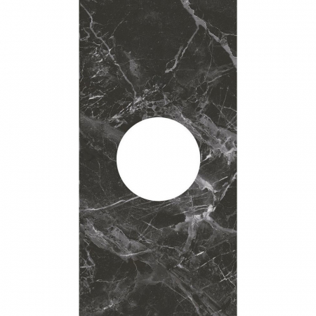 Декор Коррер наборный чёрный глянцевый 30x60x0,9