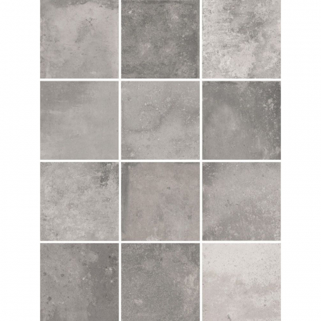 Спартель серый матовый 29,8х39,8 из 12 частей 9,8x9,8x0,7
