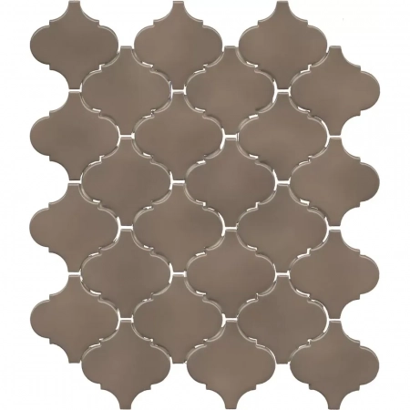 Арабески Марокко коричневый тёмный глянцевый 26x30x0,7