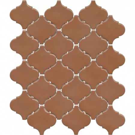 Арабески Марокко коричневый глянцевый 26x30x0,7