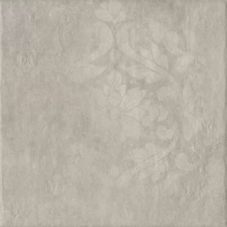 Хадду серый светлый матовый декорированный 40,2x40,2x0,8