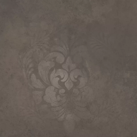 Хадду коричневый матовый декорированный 40,2x40,2x0,8