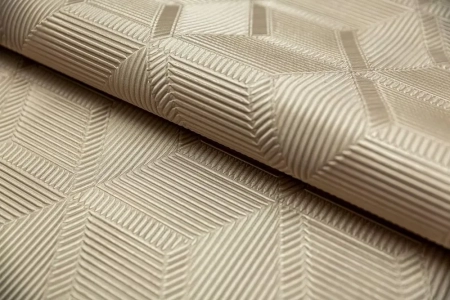 Обои виниловые Геометрия мотив, бежевый, золотой