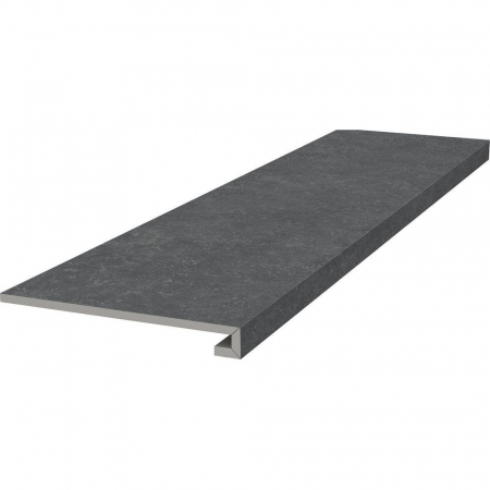 Ступень фронтальная клееная Касабланка HP антрацит матовый обрезной 33x119,5x0,9