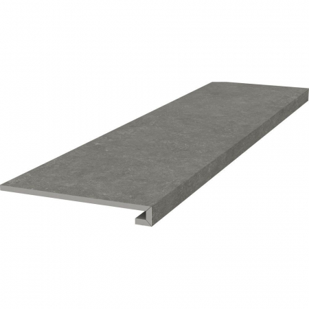 Ступень фронтальная клееная Касабланка HP серый тёмный матовый обрезной 33x119,5x0,9