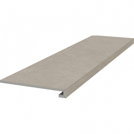 Ступень фронтальная клееная Касабланка HP серый светлый матовый обрезной 33x119,5x0,9