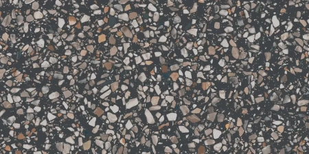 Ступень клееная фронтальная Бричиола чёрный матовый обрезной 33x60x0,9