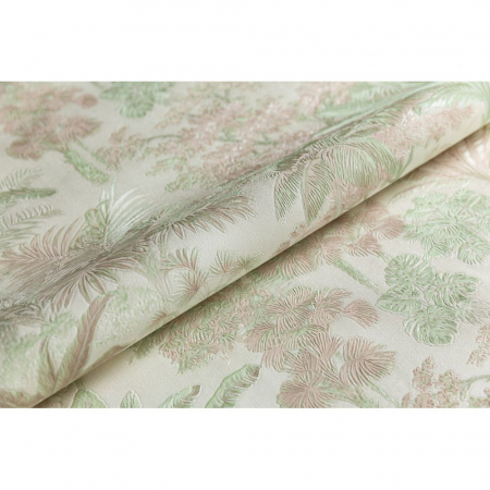 Обои виниловые Оазис мотив, бежевый, зелёный