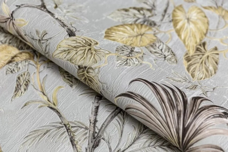 Обои виниловые Оранжерея мотив, серый