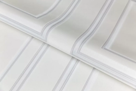 Обои виниловые Буазери мотив, белый