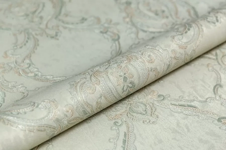 Обои виниловые на флизелиновой основе Ориент мотив, зелёный