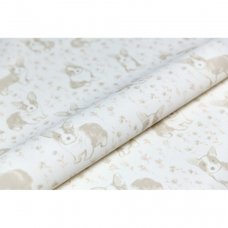 Обои виниловые Уик-энд мотив, бежевый корги