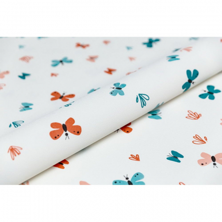 Обои виниловые Уик-энд мотив, оранжево-синий бабочки