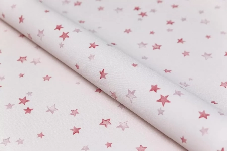 Обои виниловые на флизелиновой основе Уик-энд мотив, розовый звезды