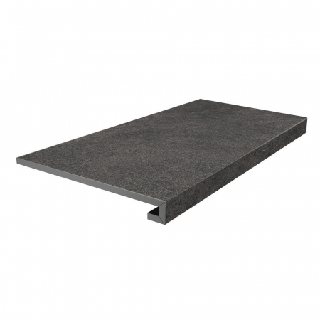 Ступень фронтальная клееная Портленд антрацит матовый обрезной 33x80x0,9