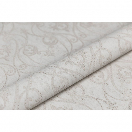 Обои виниловые Дамаск мотив, бежево-серый