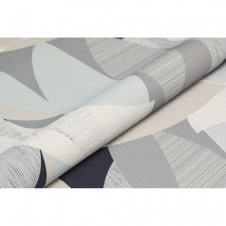 Обои виниловые Шафран мотив, черный, листья