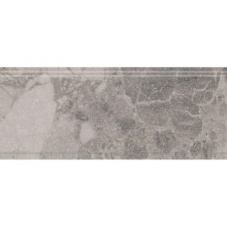 Бордюр Рабат Стоун серый матовый обрезной 30x12x1,3
