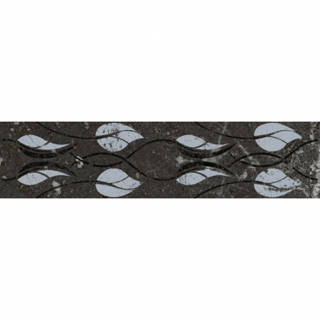 Бордюр Тубкаль чёрный глянцевый обрезной 30x7,2x0,9