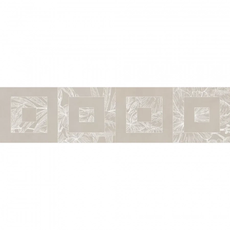 Бордюр Таделакт серый светлый матовый обрезной 60x14,5x0,9