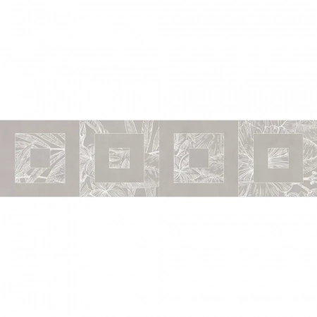 Бордюр Таделакт серый матовый обрезной 60x14,5x0,9