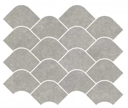 Декор Касабланка наборный серый матовый обрезной 30x25x0,9